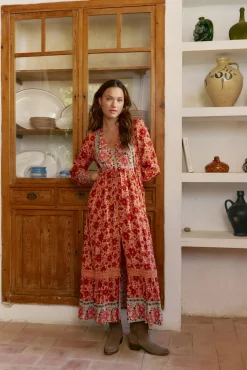 Mujer Jaase Vestidos>Vestido arlo largo estampado Lilliana