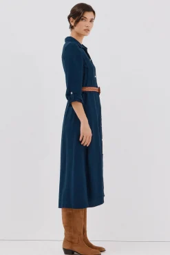 Mujer Cortefiel Vestidos>Vestido camisero cinturón