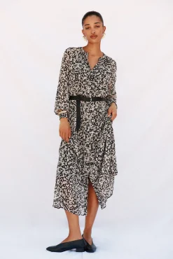 Mujer Cortefiel Vestidos>Vestido camisero estampado cinturón