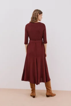 Mujer Cortefiel Vestidos>Vestido combinado cinturón