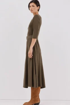 Mujer Cortefiel Vestidos>Vestido combinado cinturón