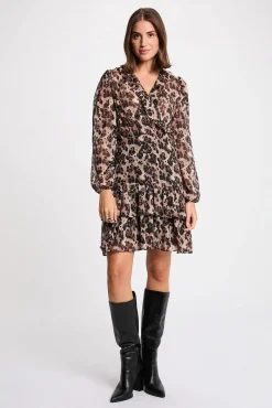 Mujer Morgan Vestidos>Vestido corto con cuello en V