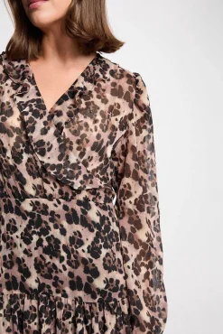 Mujer Morgan Vestidos>Vestido corto con cuello en V