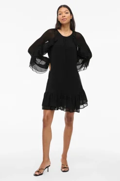 Mujer Vila Vestidos>Vestido corto con volantes