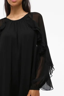 Mujer Vila Vestidos>Vestido corto con volantes