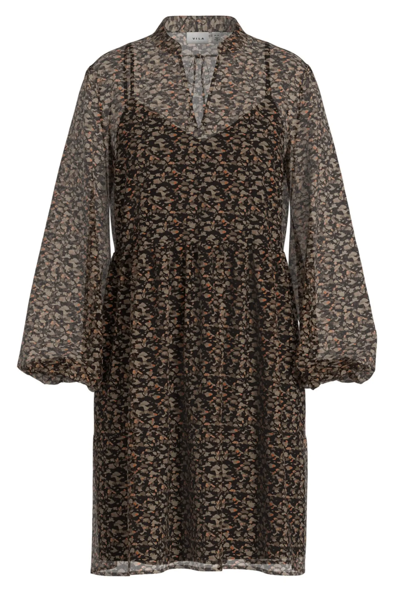 Mujer Vila Vestidos>Vestido corto de gasa