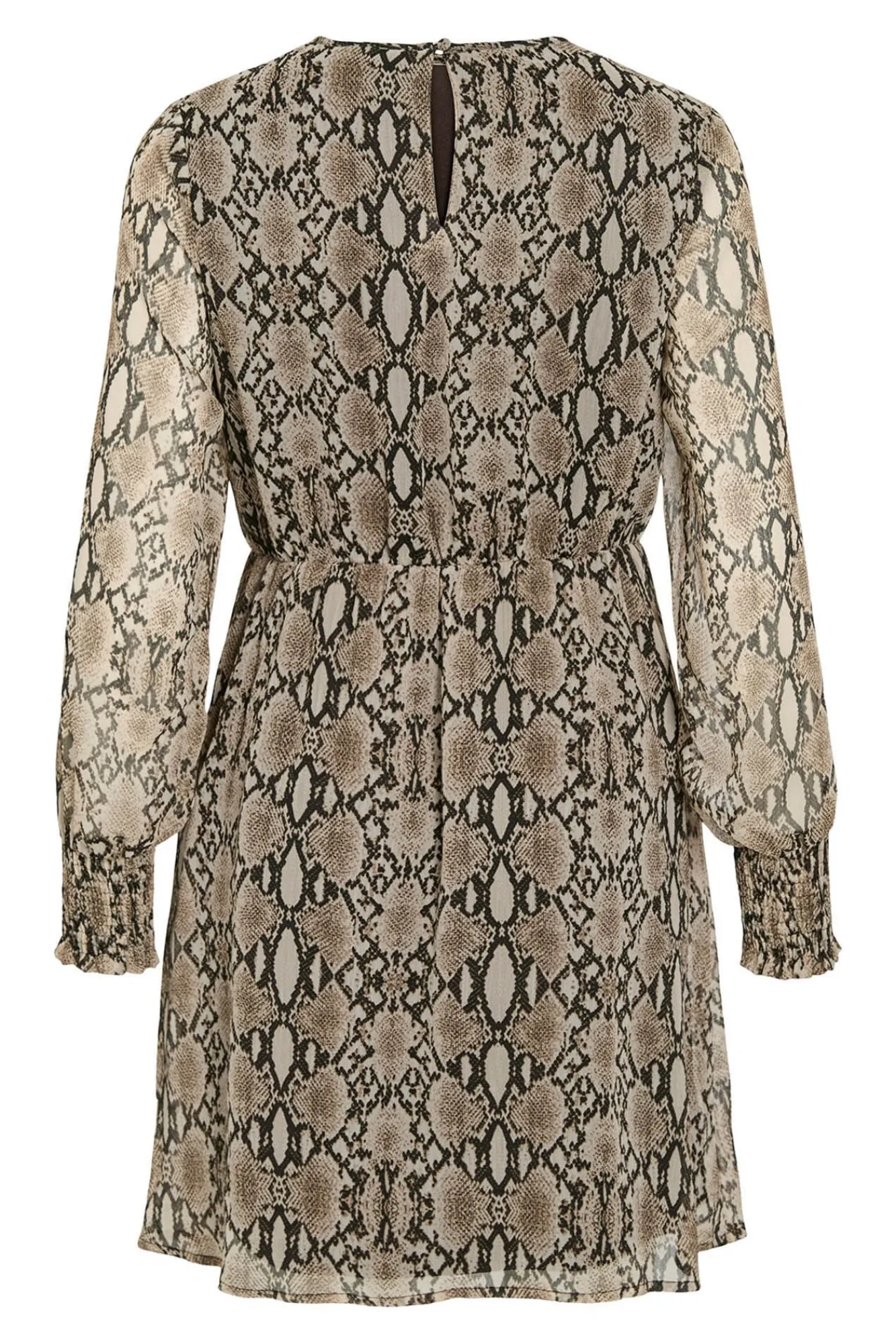 Mujer Vila Vestidos>Vestido corto de gasa estampado de serpiente