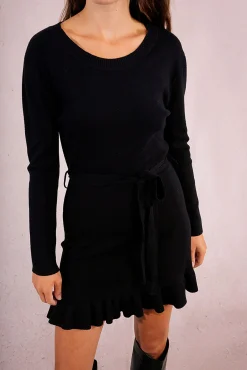 Mujer Molly Bracken Vestidos>Vestido corto de manga larga con lazada