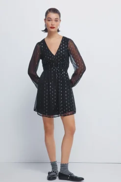 Mujer Springfield Vestidos>Vestido corto detalles lurex