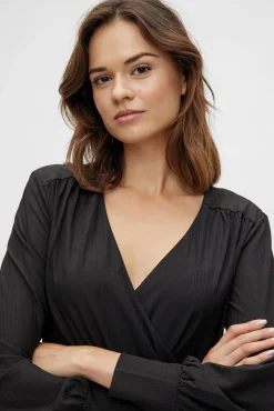 Mujer Vila Vestidos>Vestido corto entallado fruncido