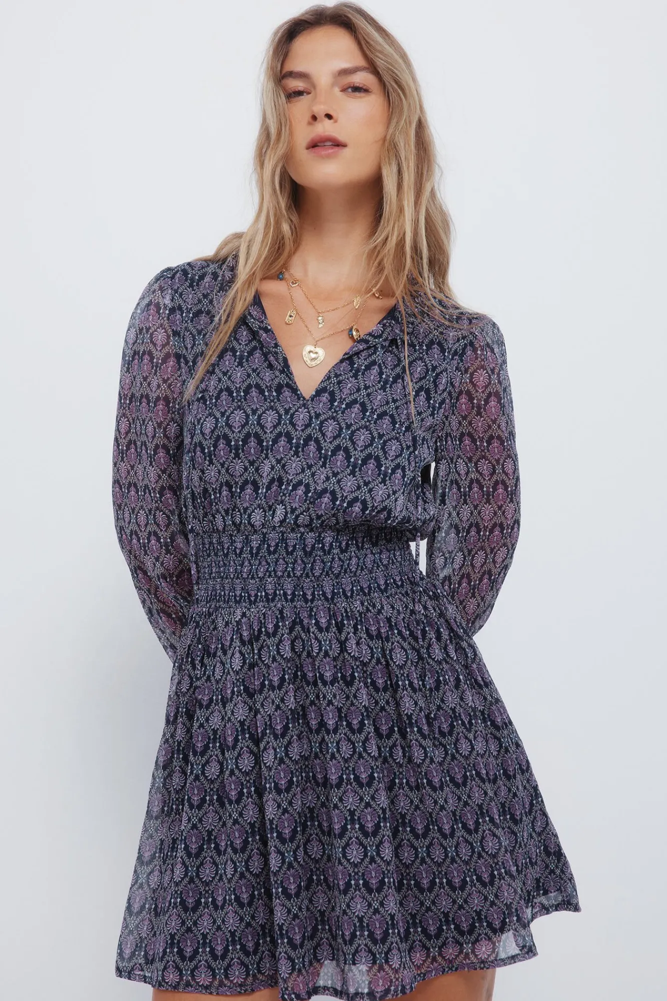 Mujer Springfield Vestidos>Vestido corto geométrico