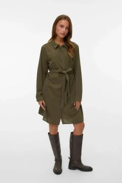 Mujer Vero Moda Curve Vestidos>Vestido corto micropana talla grande