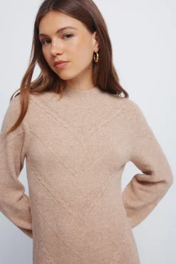Mujer Springfield Vestidos>Vestido corto punto cable knit