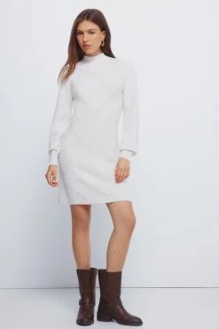 Mujer Springfield Vestidos>Vestido corto punto cable knit