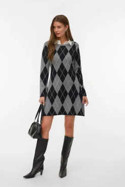 Mujer Vero Moda Vestidos>Vestido corto rombos