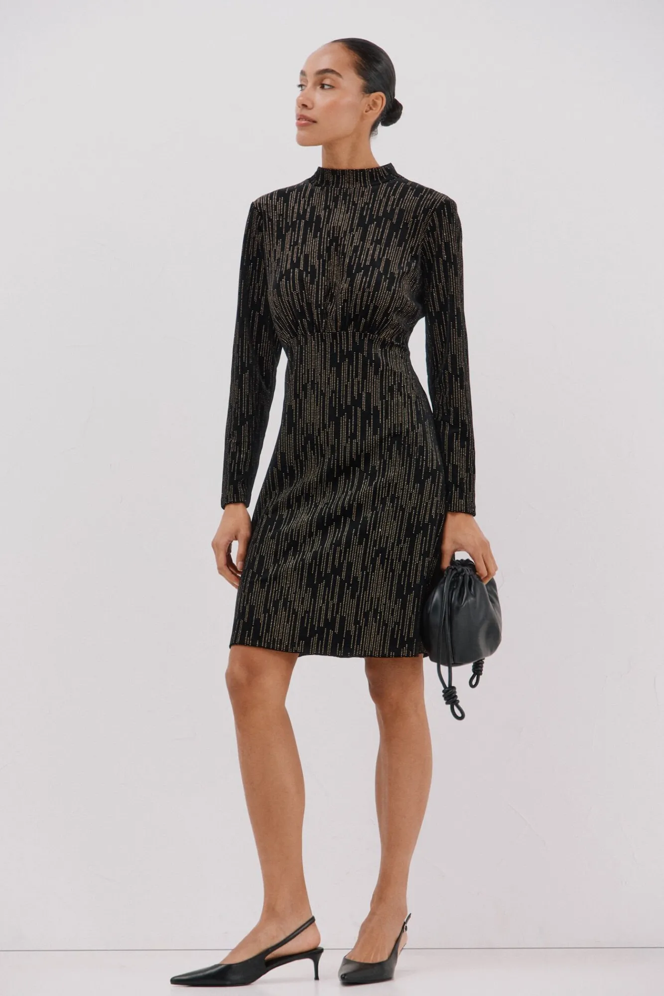 Mujer Cortefiel Vestidos>Vestido corto toques brillantes