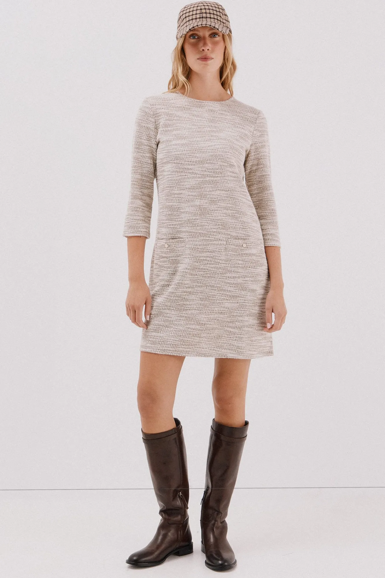 Mujer Cortefiel Vestidos>Vestido corto tweed