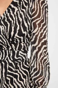 Mujer Morgan Vestidos>Vestido cruzado estampado