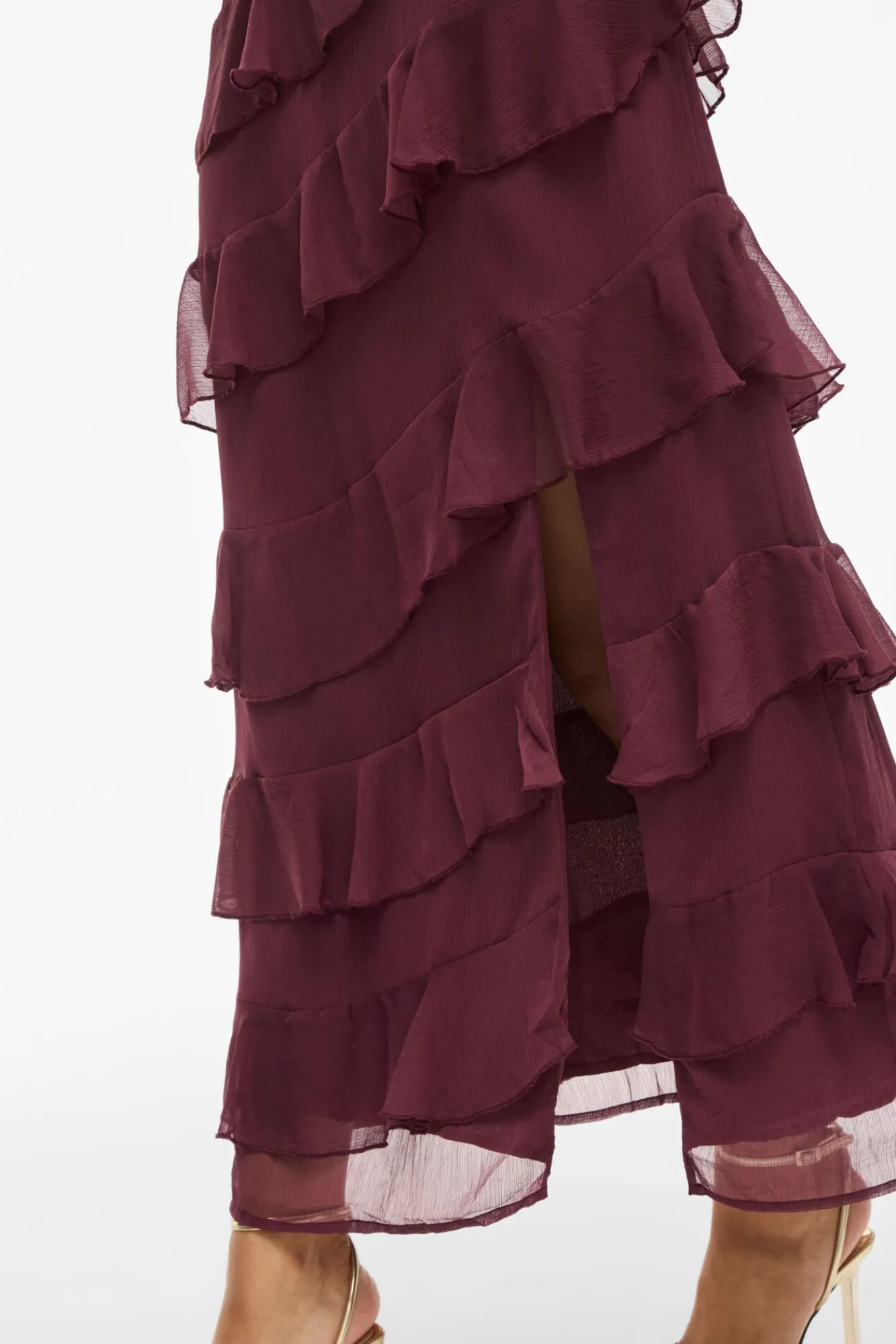 Mujer Vila Vestidos>Vestido de fiesta midi con volantes