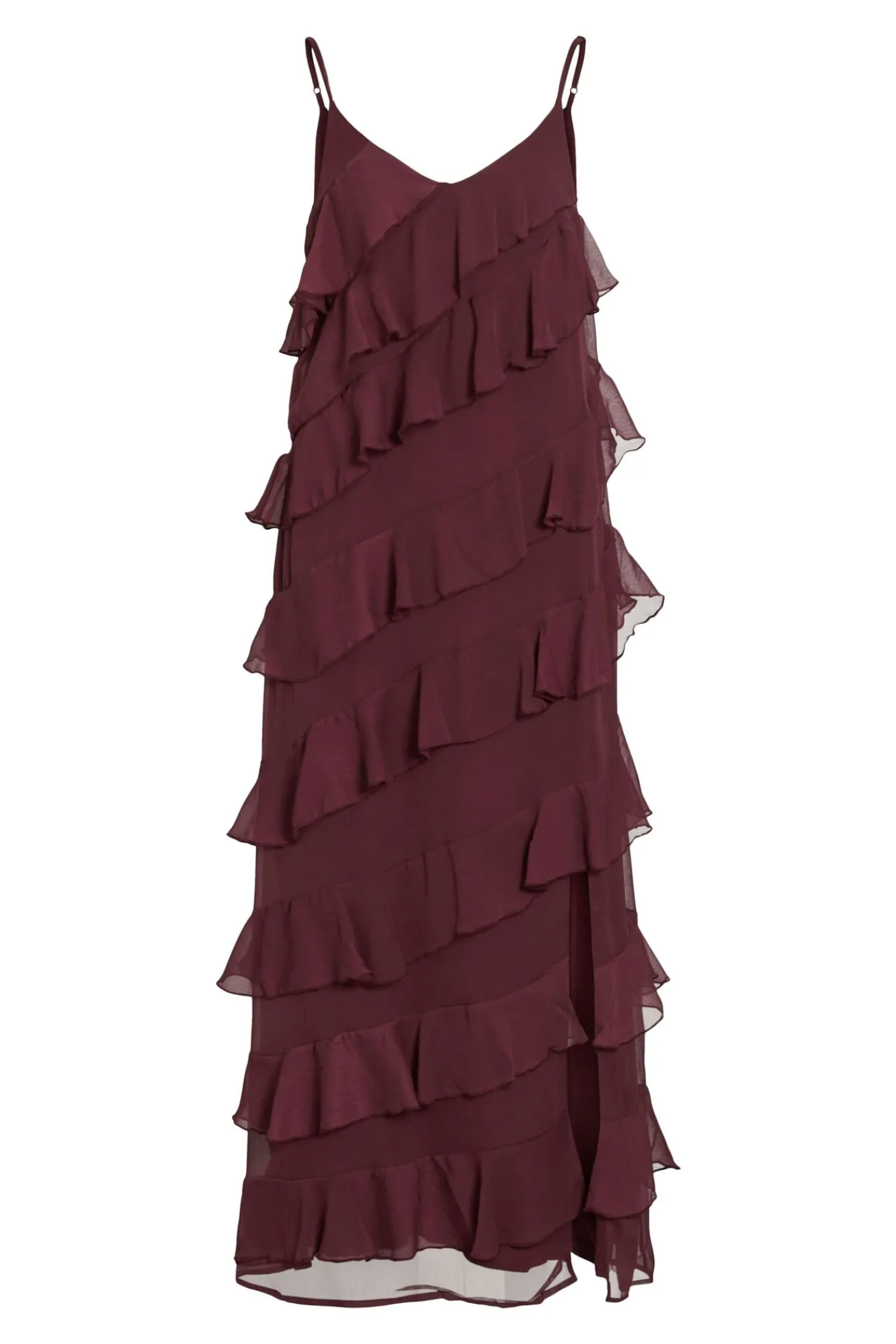 Mujer Vila Vestidos>Vestido de fiesta midi con volantes