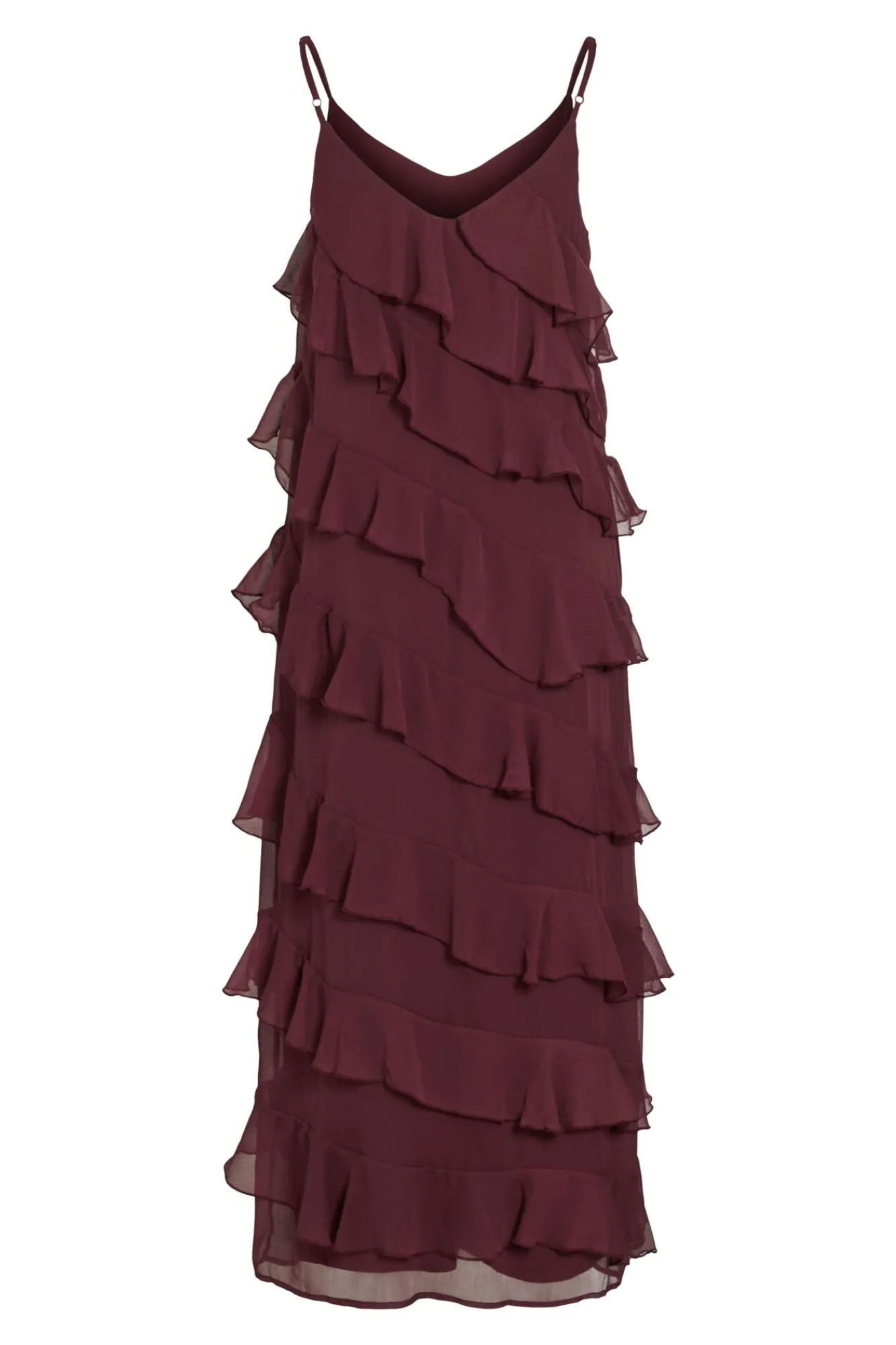 Mujer Vila Vestidos>Vestido de fiesta midi con volantes