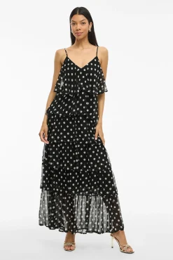 Mujer Vila Vestidos>Vestido de gasa con lunares