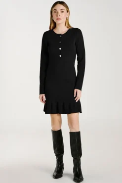 Mujer Vila Vestidos>Vestido de punto con viscosa