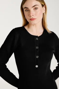 Mujer Vila Vestidos>Vestido de punto con viscosa