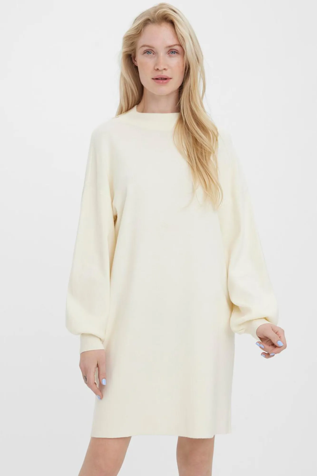 Mujer Vero Moda Vestidos>Vestido de punto corto manga larga