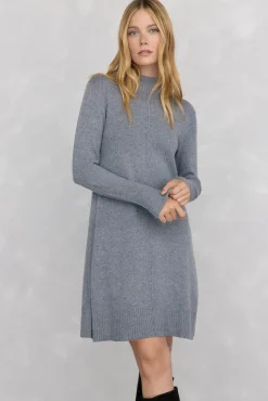 Mujer Pedro del Hierro Vestidos>Vestido de punto costura central lana