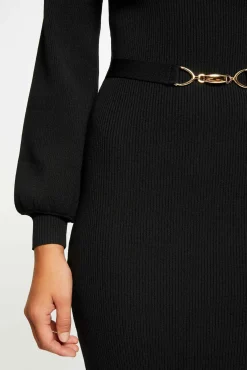 Mujer Morgan Vestidos>Vestido de punto largo ajustado