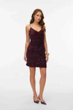 Mujer Vero Moda Vestidos>Vestido de tirantes con lentejuelas