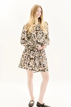 Mujer Caroll Vestidos>Vestido estampado 100% viscosa