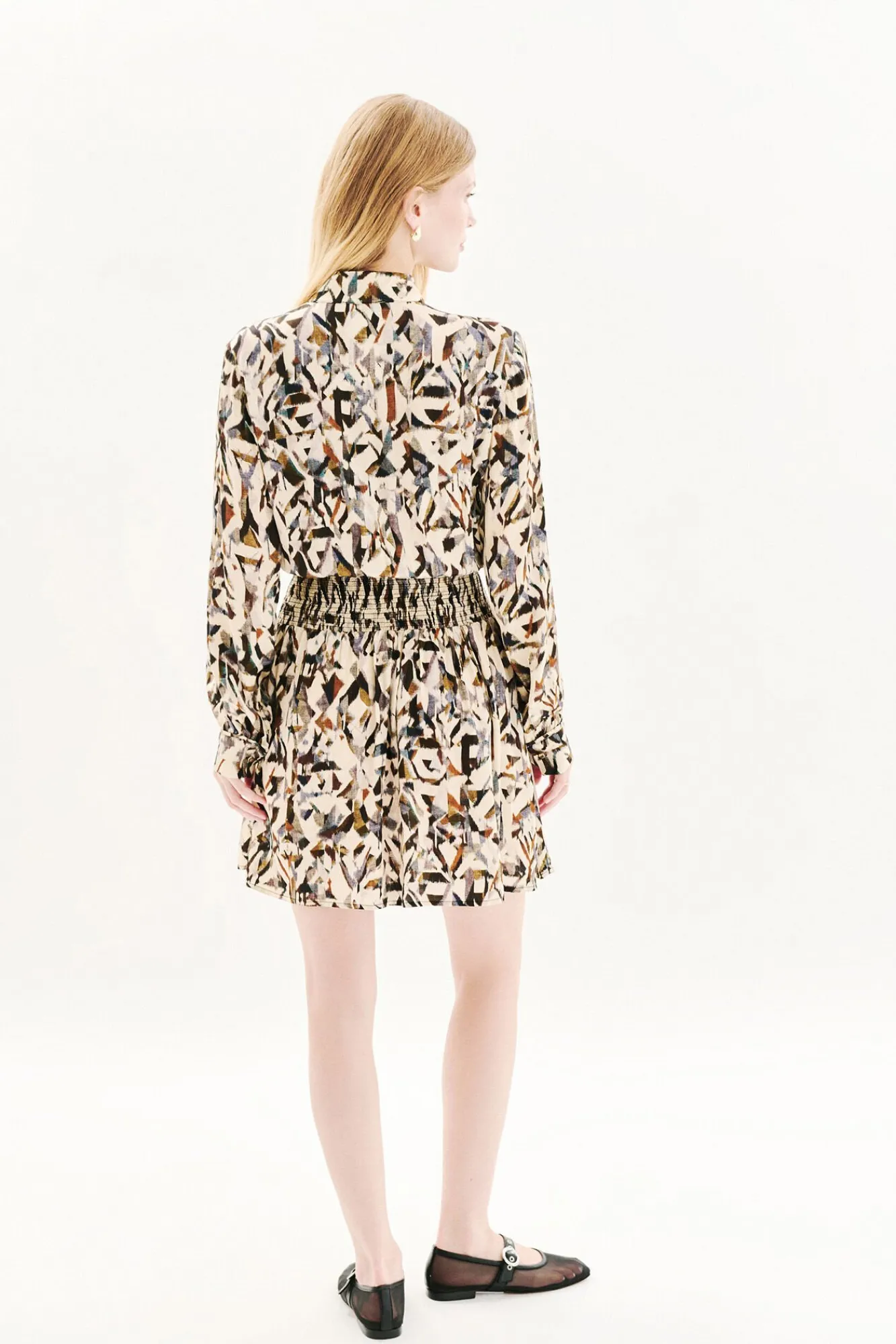 Mujer Caroll Vestidos>Vestido estampado 100% viscosa