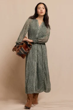 Mujer Slowlove Vestidos>Vestido estampado fluido