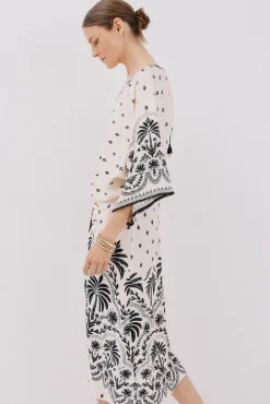 Mujer Cortefiel Vestidos>Vestido estampado frunces