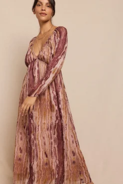 Mujer Slowlove Vestidos>Vestido estampado frunces