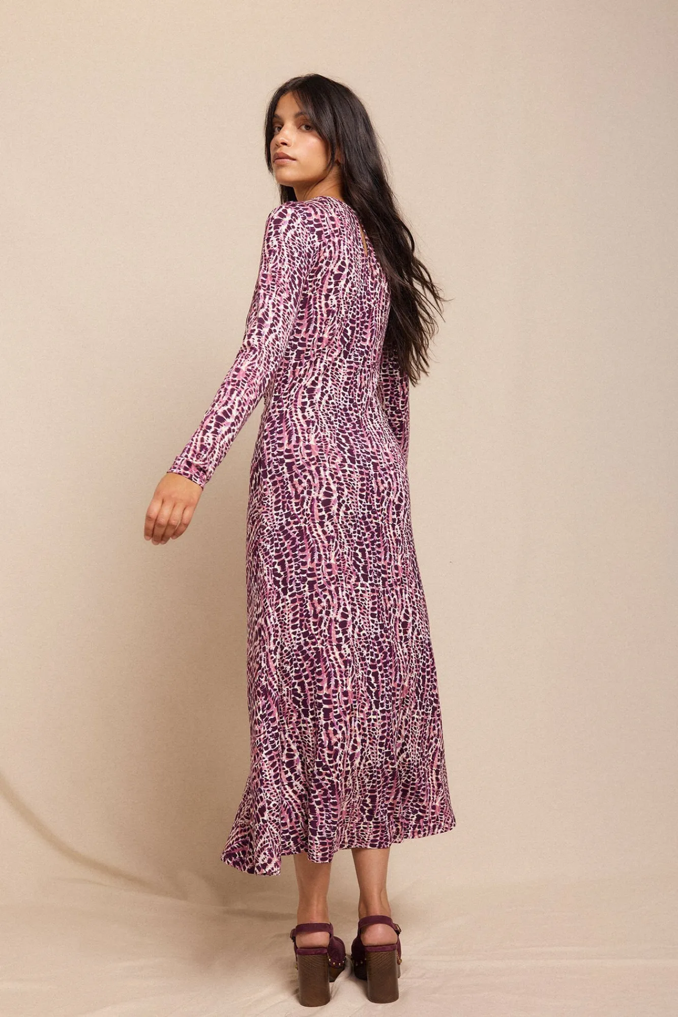 Mujer Slowlove Vestidos>Vestido estampado frunces