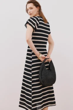 Mujer Cortefiel Vestidos>Vestido estructura rayas