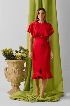 Mujer Silbon Vestidos>Vestido event collection capa jacquard