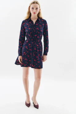 Mujer Caroll Vestidos>Vestido flores 100% viscosa