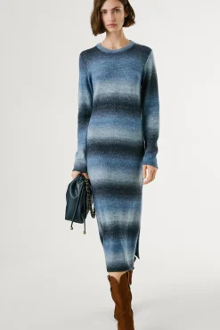 Mujer Pepe Jeans Vestidos>Vestido Largo Con Efecto Degradado