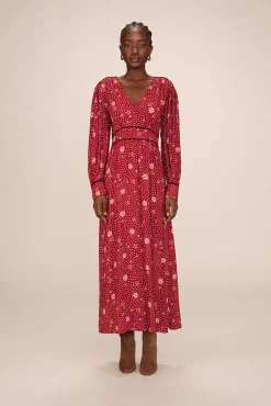 Mujer Grace & Mila Vestidos>Vestido largo con escote en pico