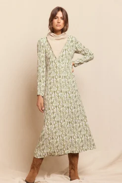 Mujer Slowlove Vestidos>Vestido largo estampado