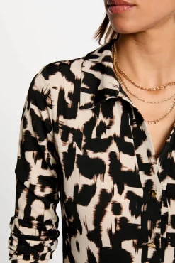 Mujer Morgan Vestidos>Vestido largo recto estampado