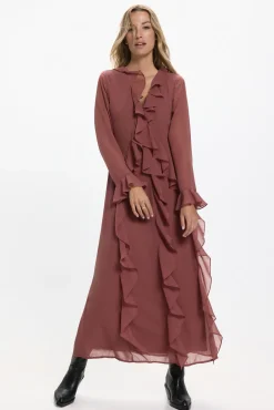 Mujer Vero Moda Vestidos>Vestido largo volantes