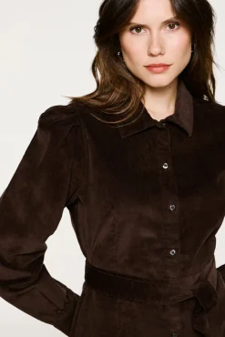 Mujer Selected Vestidos>Vestido micropana algodón orgánico