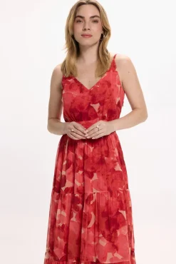 Mujer Vila Vestidos>Vestido midi de flores