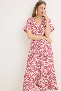 Mujer Cortefiel Vestidos>Vestido midi pliegues