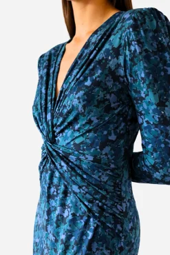 Mujer Cuplé Vestidos>Vestido midi punto estampado